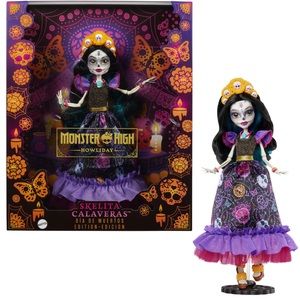 New Monster High Howliday Dia De Muertos Skelita Calaveras Doll